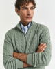 Kabelstrikket genser med half-zip