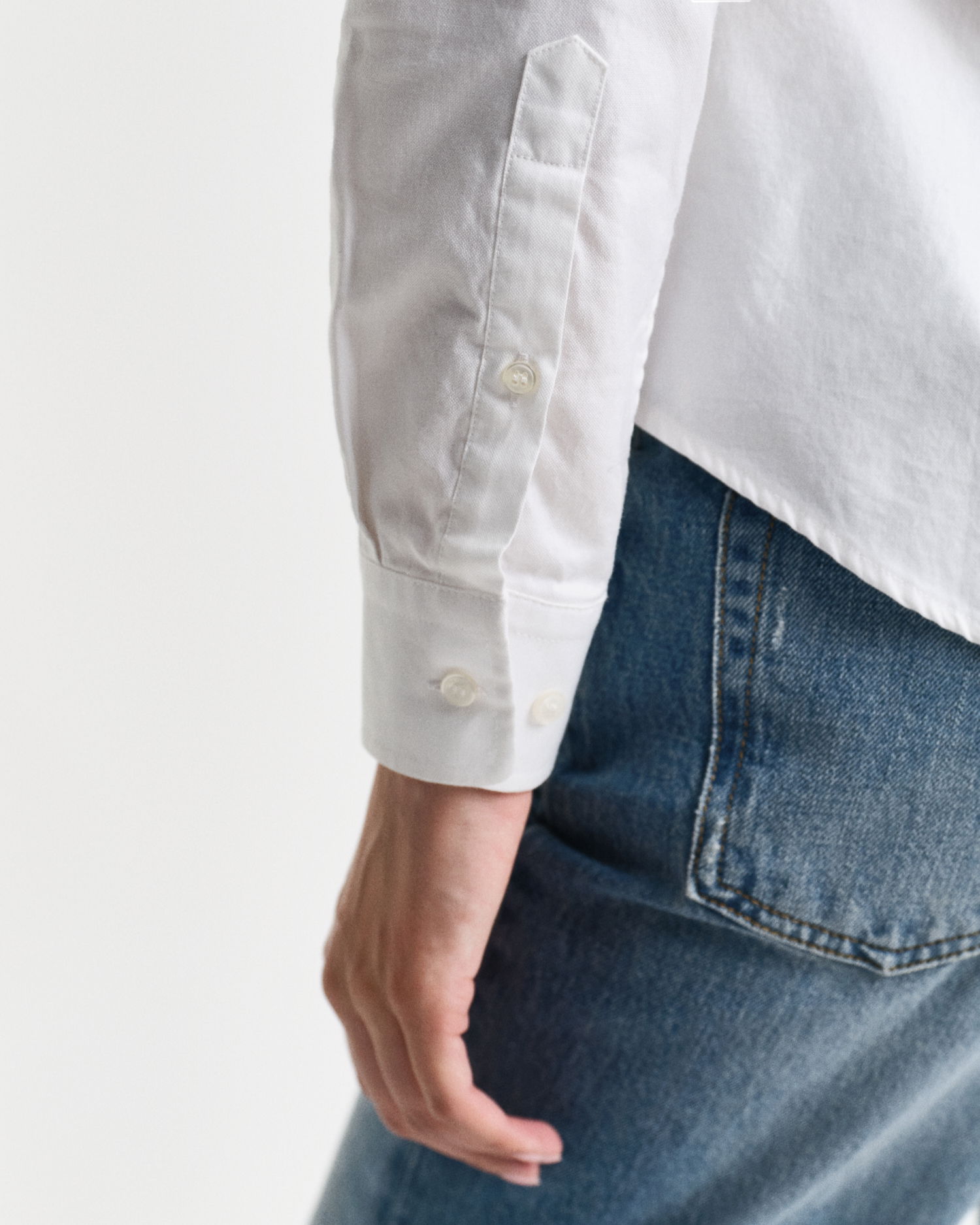 Oxfordskjorte med stretch i slim fit