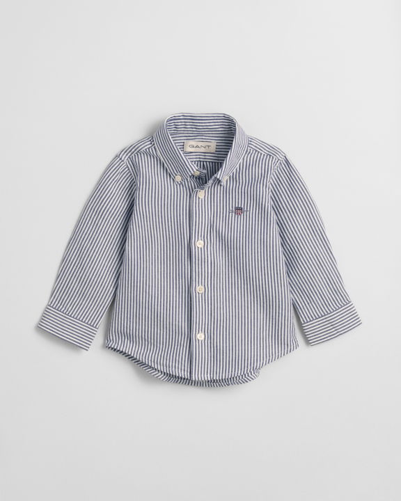 Stripete Oxford-skjorte til baby