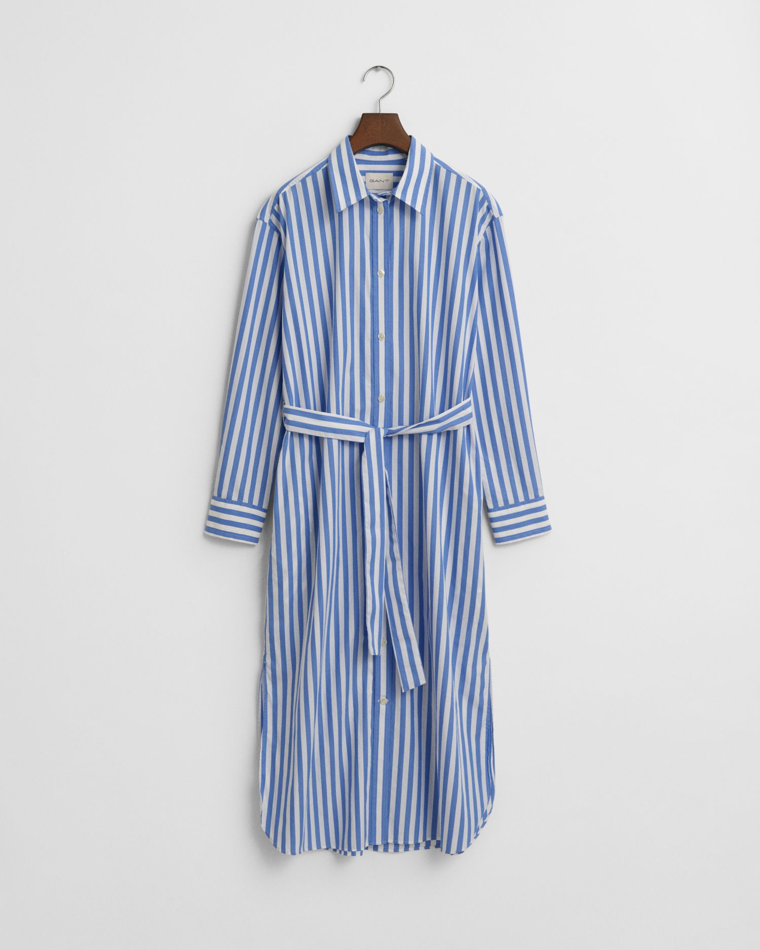 Stripet Poplin skjortekjole