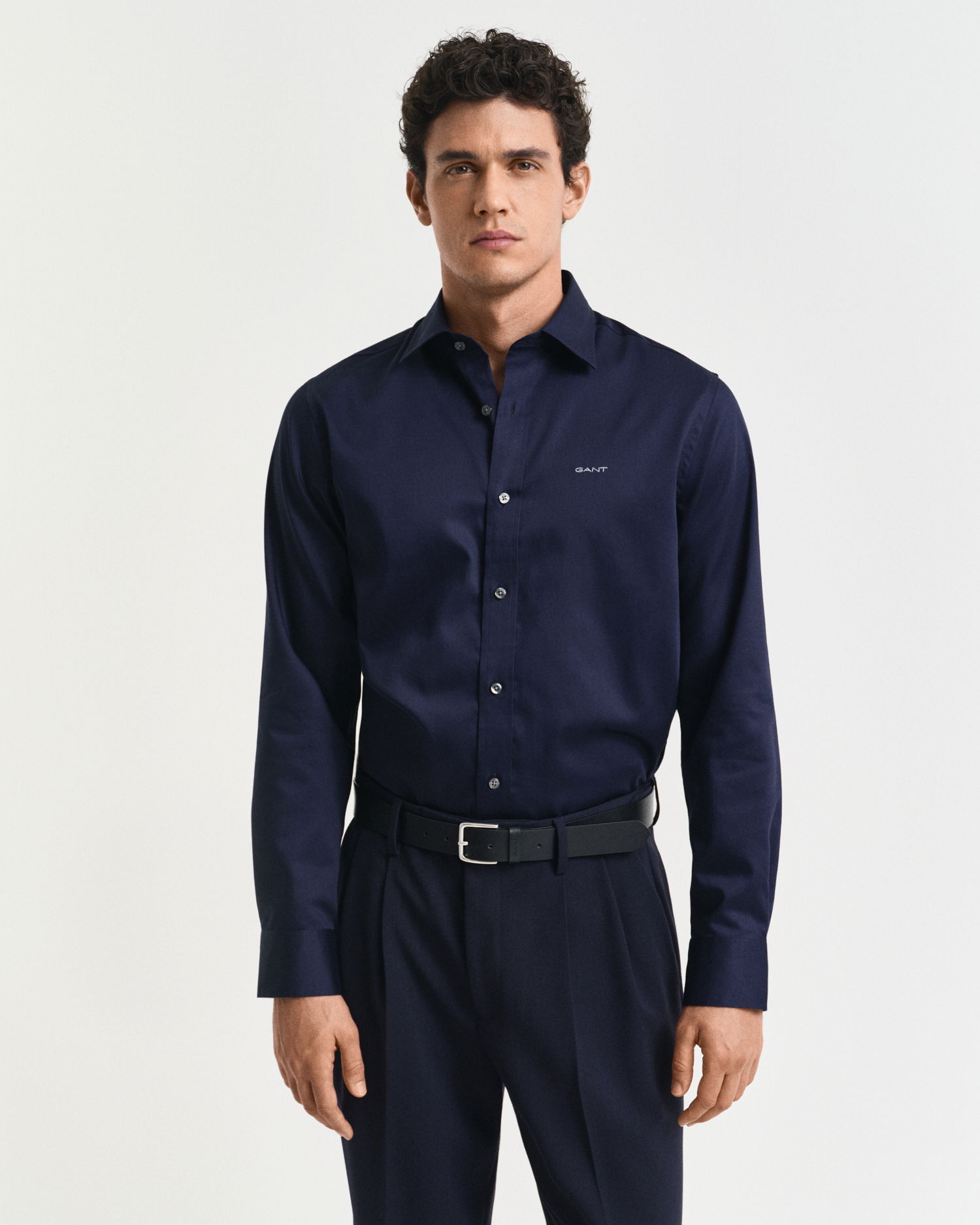 Regular Fit Sateen skjorte