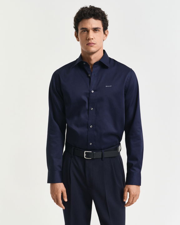 Regular Fit Sateen skjorte