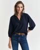 Kortermet bluse i lin