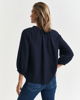 Kortermet bluse i lin