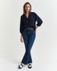 Kortermet bluse i lin