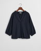 Kortermet bluse i lin