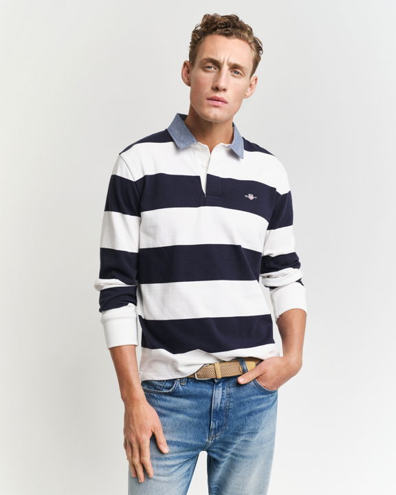 Stripete chambray heavy rugger