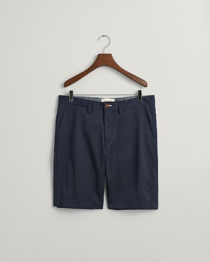 Relaxed fit twill shorts