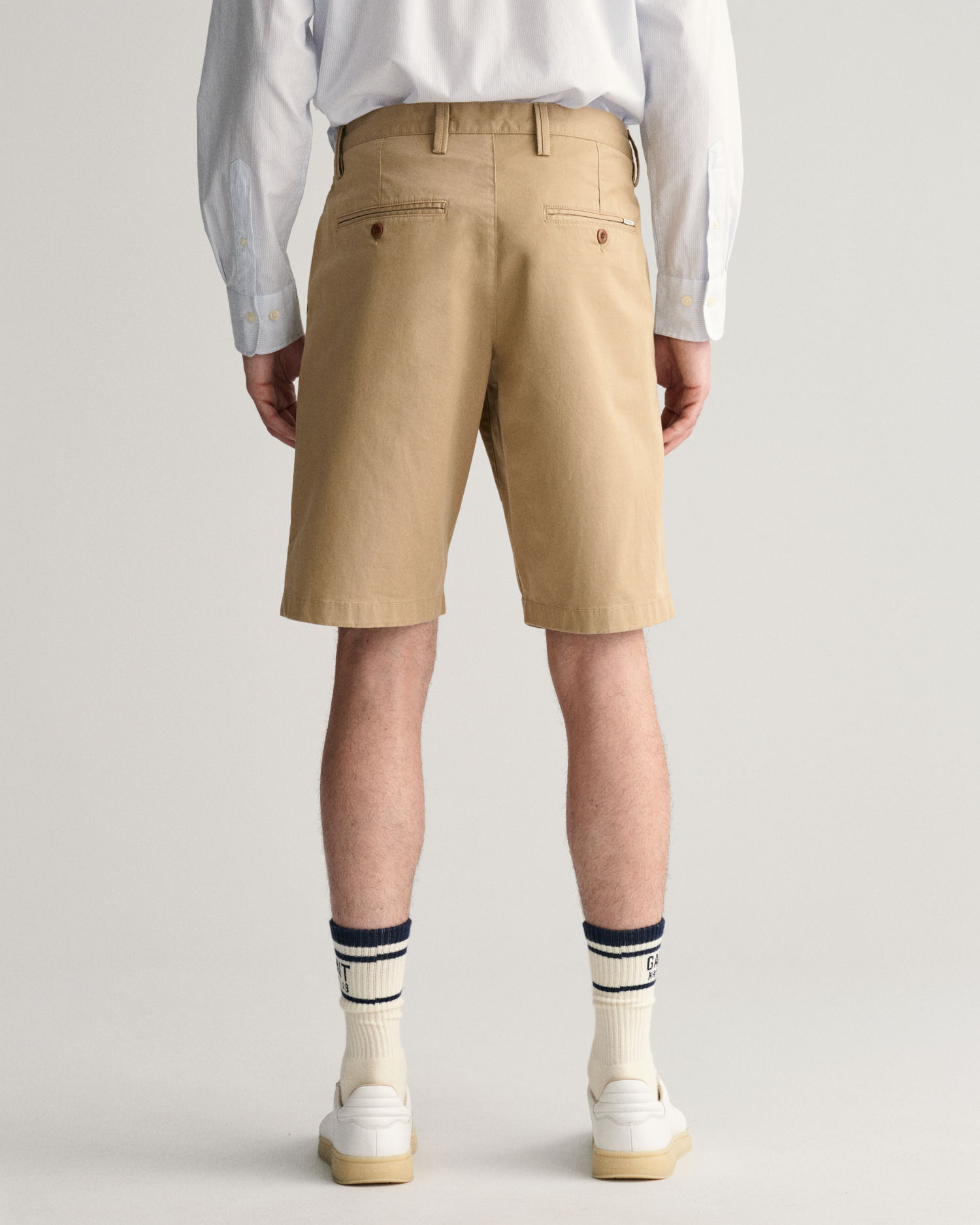 Relaxed fit twill shorts