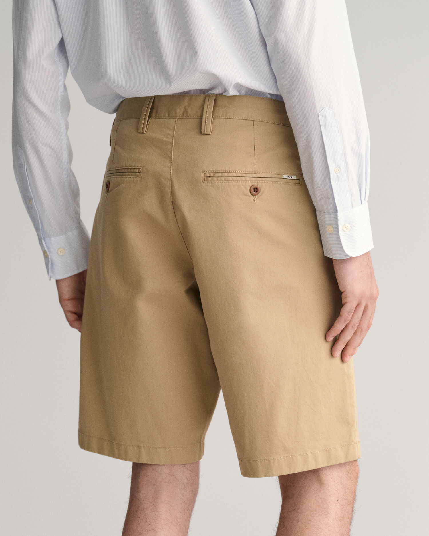 Relaxed fit twill shorts
