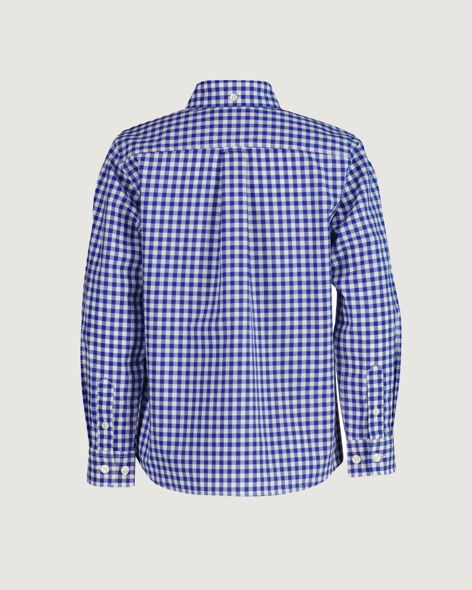 Rutete skjorte i poplin for barn