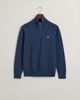Klassisk bomullsgenser med half-zip