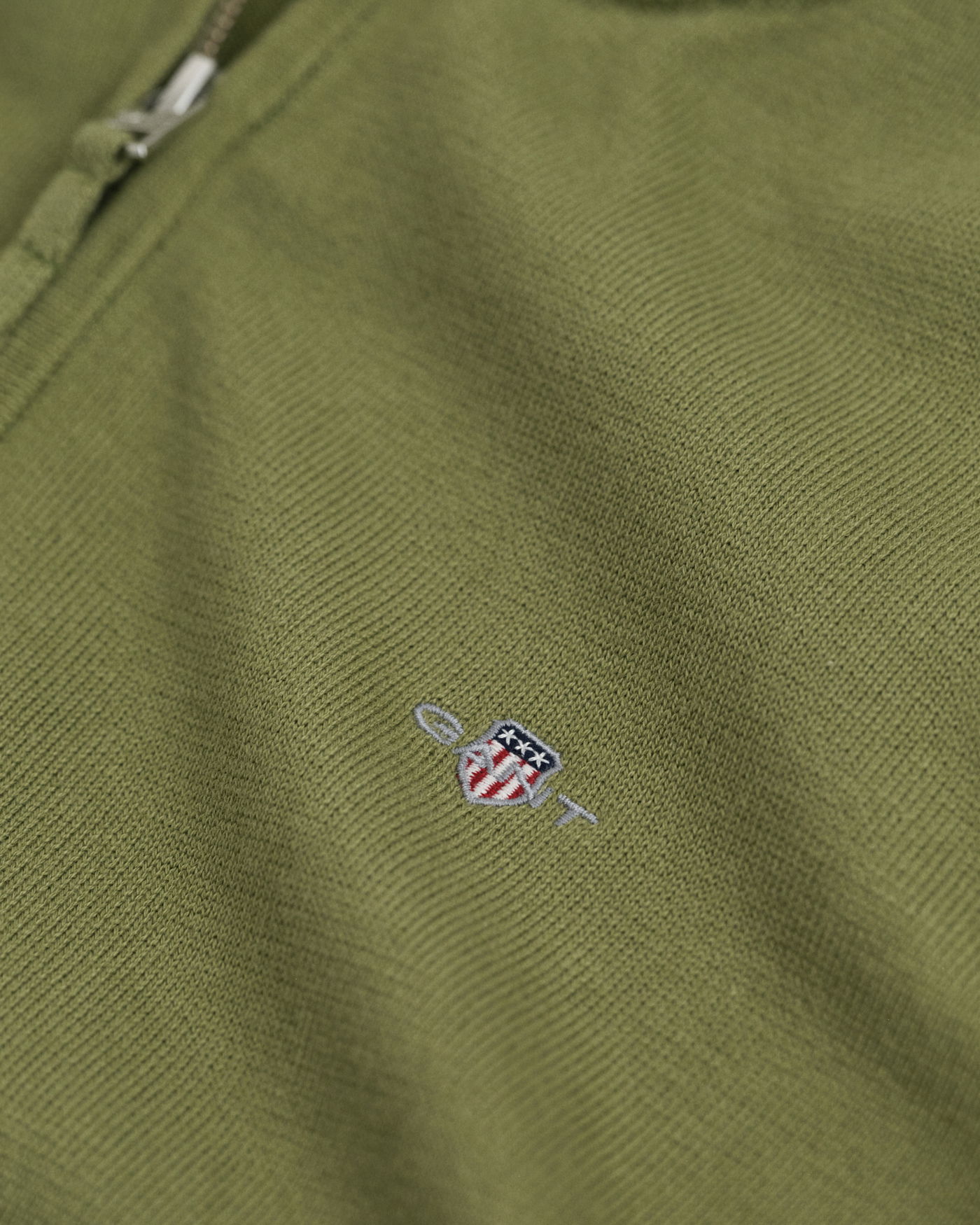 Shield bomullsgenser med half-zip til ungdom