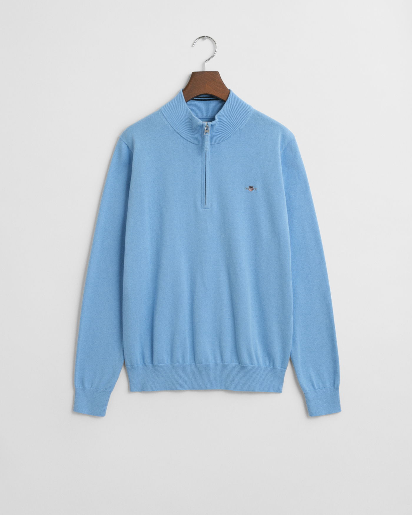 Shield bomullsgenser med half-zip til ungdom