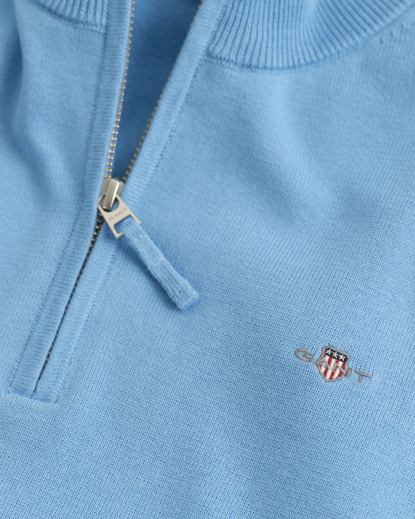 Shield bomullsgenser med half-zip til ungdom