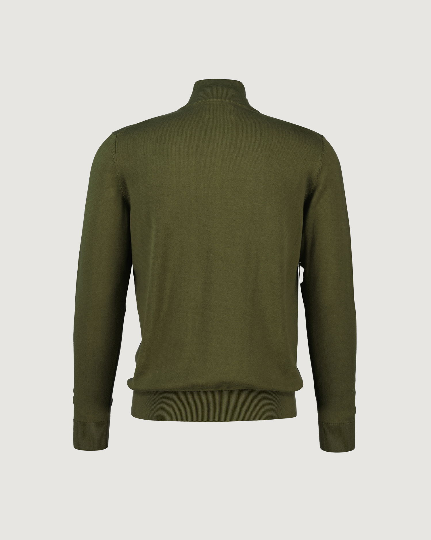 Klassisk bomullsgenser med half-zip