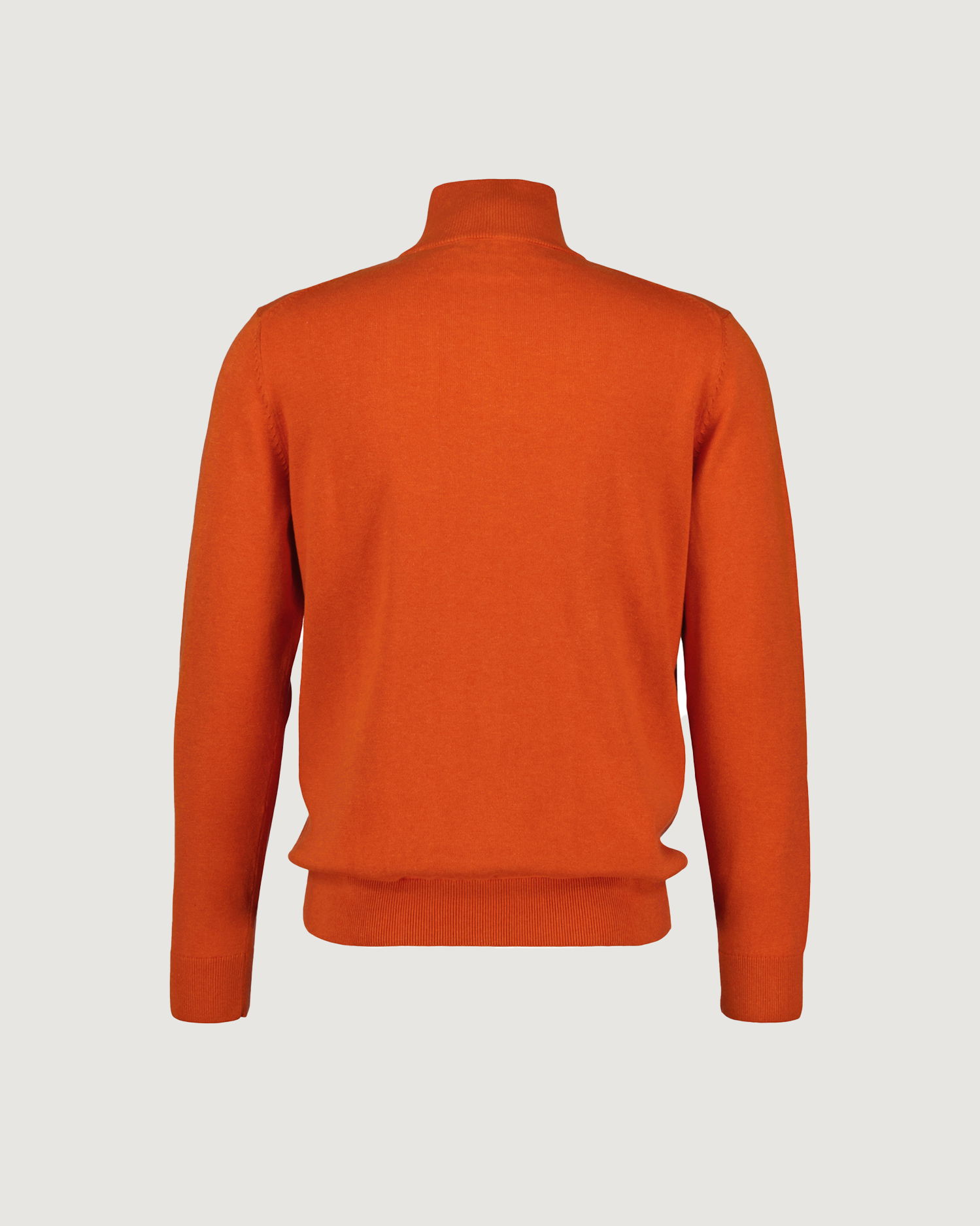 Klassisk bomullsgenser med half-zip