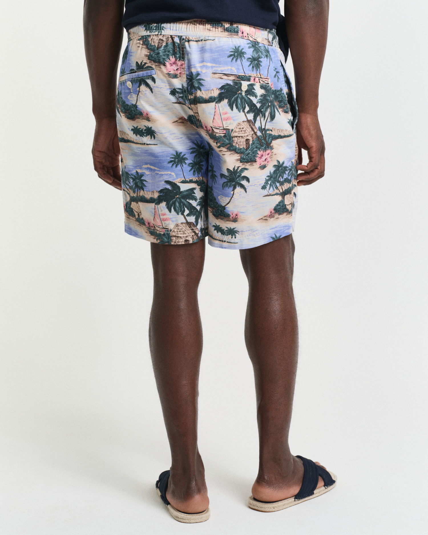 Regular fit sommershorts med print