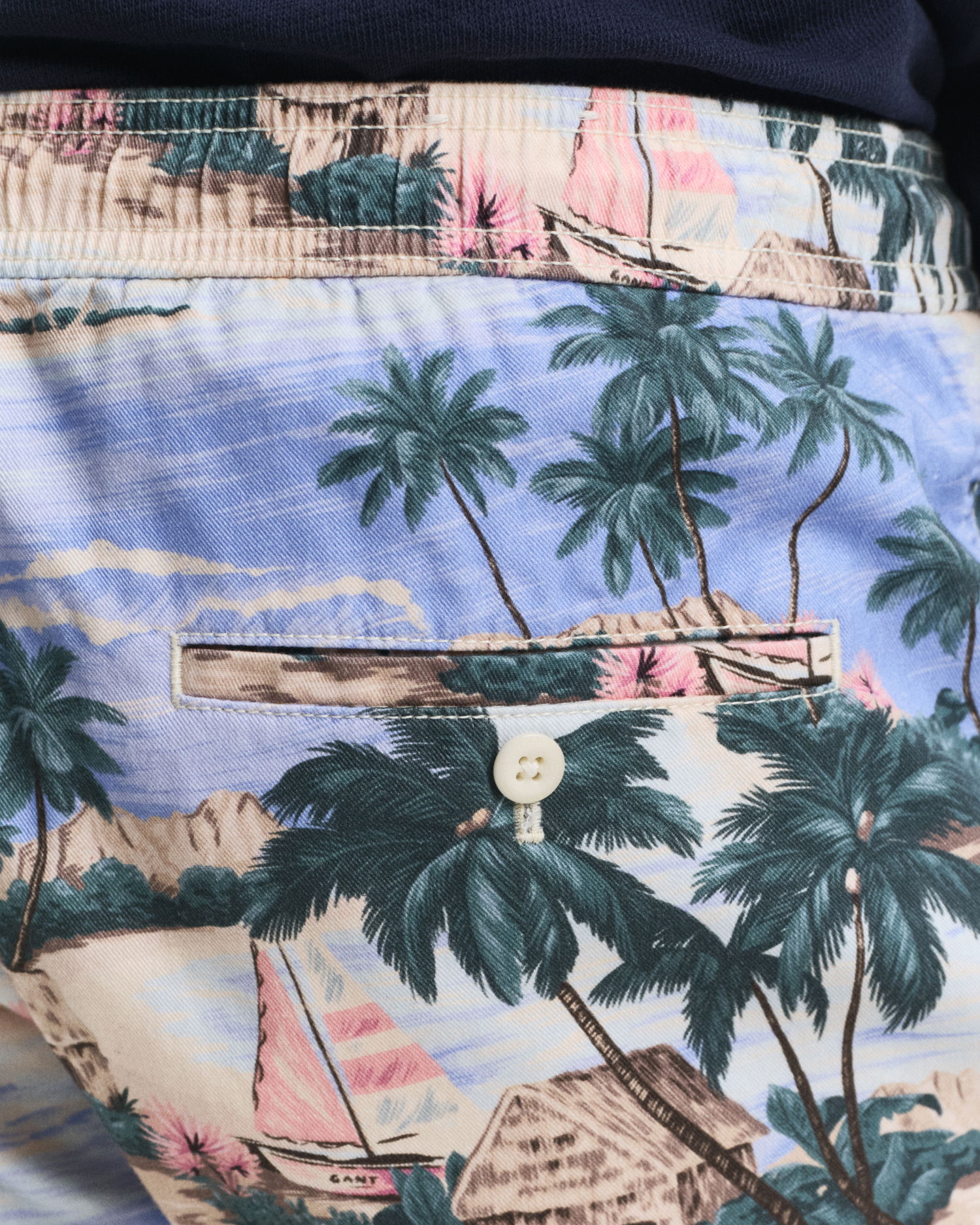Regular fit sommershorts med print