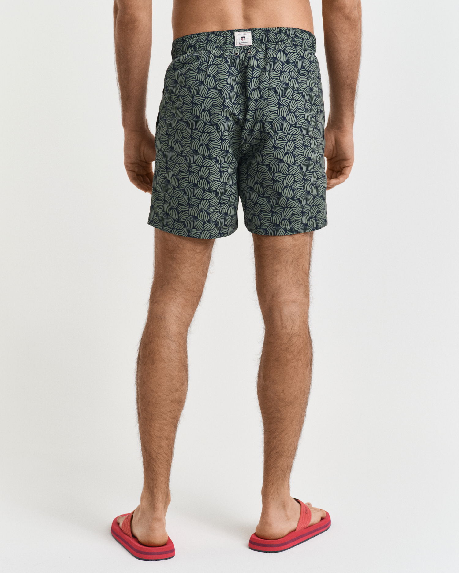 Badeshorts med tautrykk