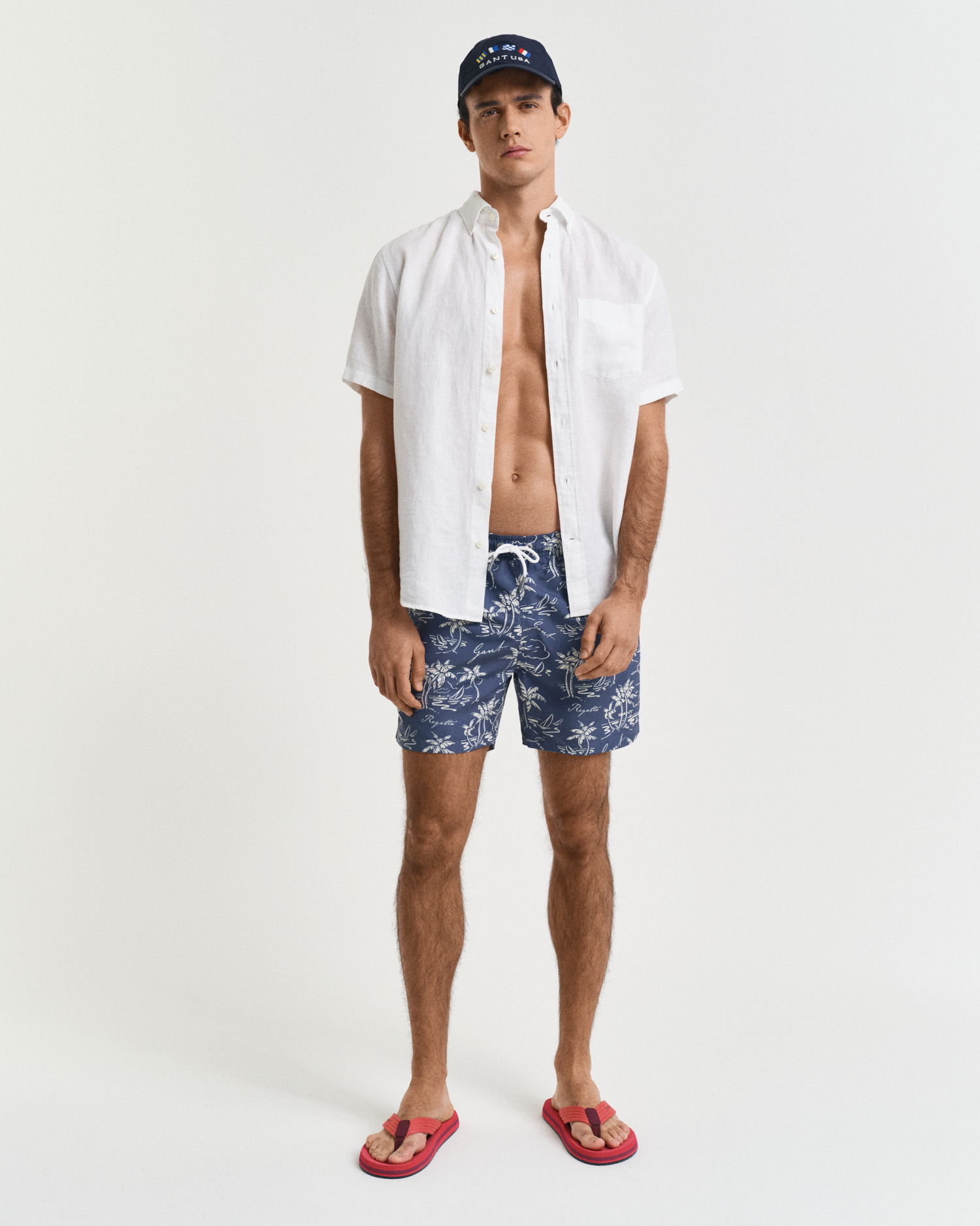 Badeshorts med øy print