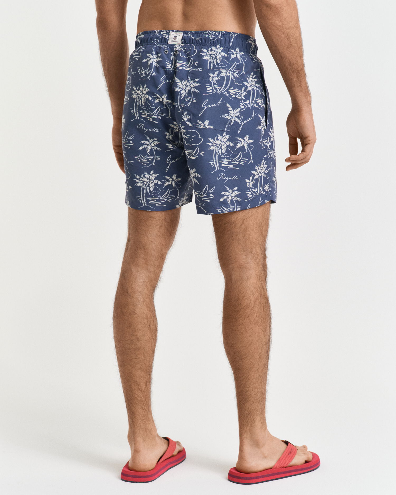 Badeshorts med øy print