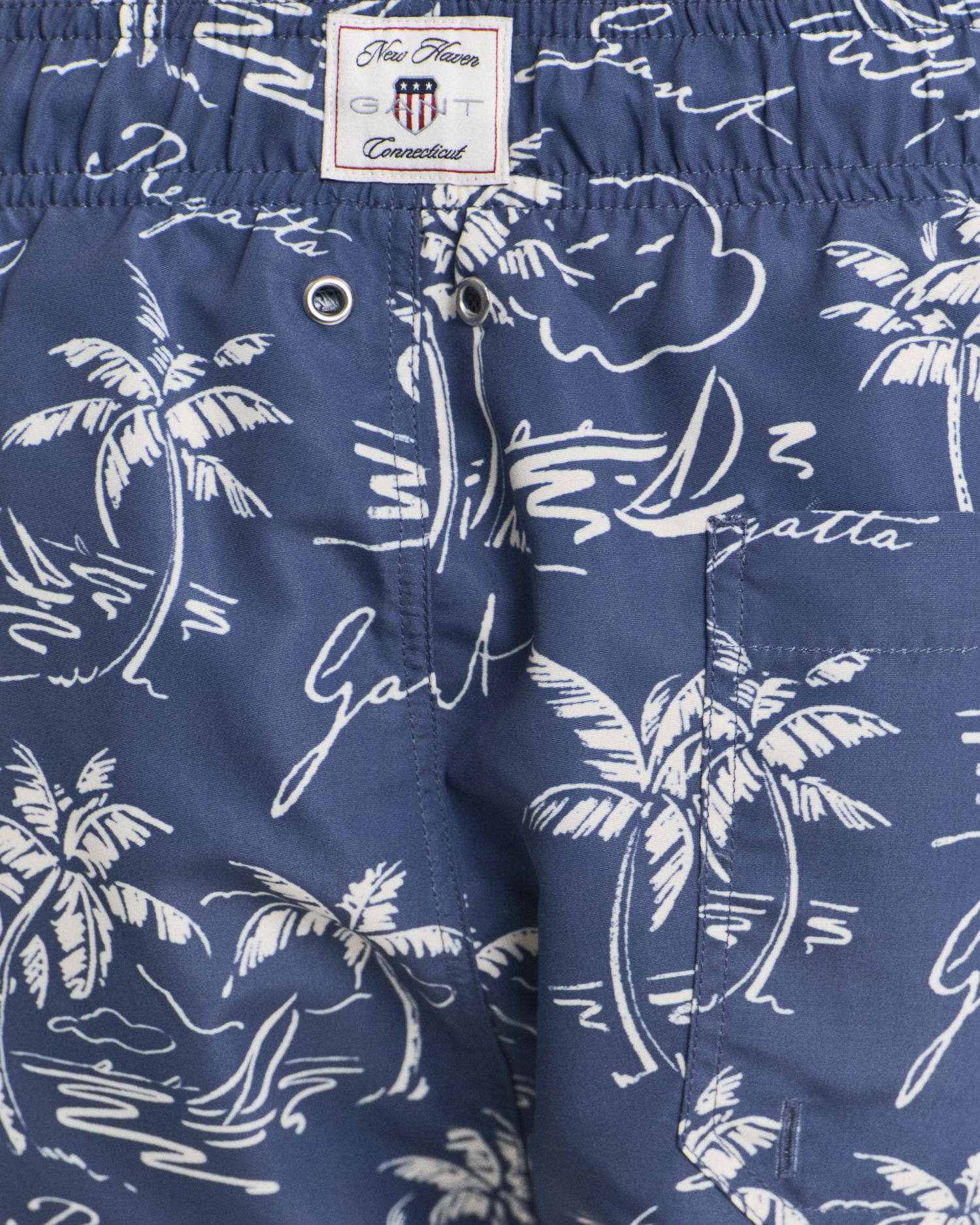 Badeshorts med øy print