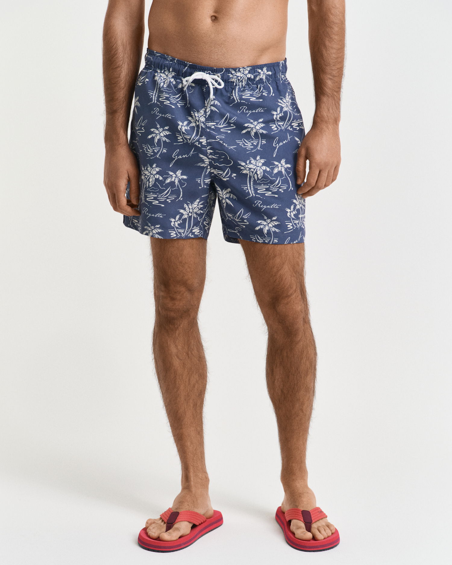 Badeshorts med øy print