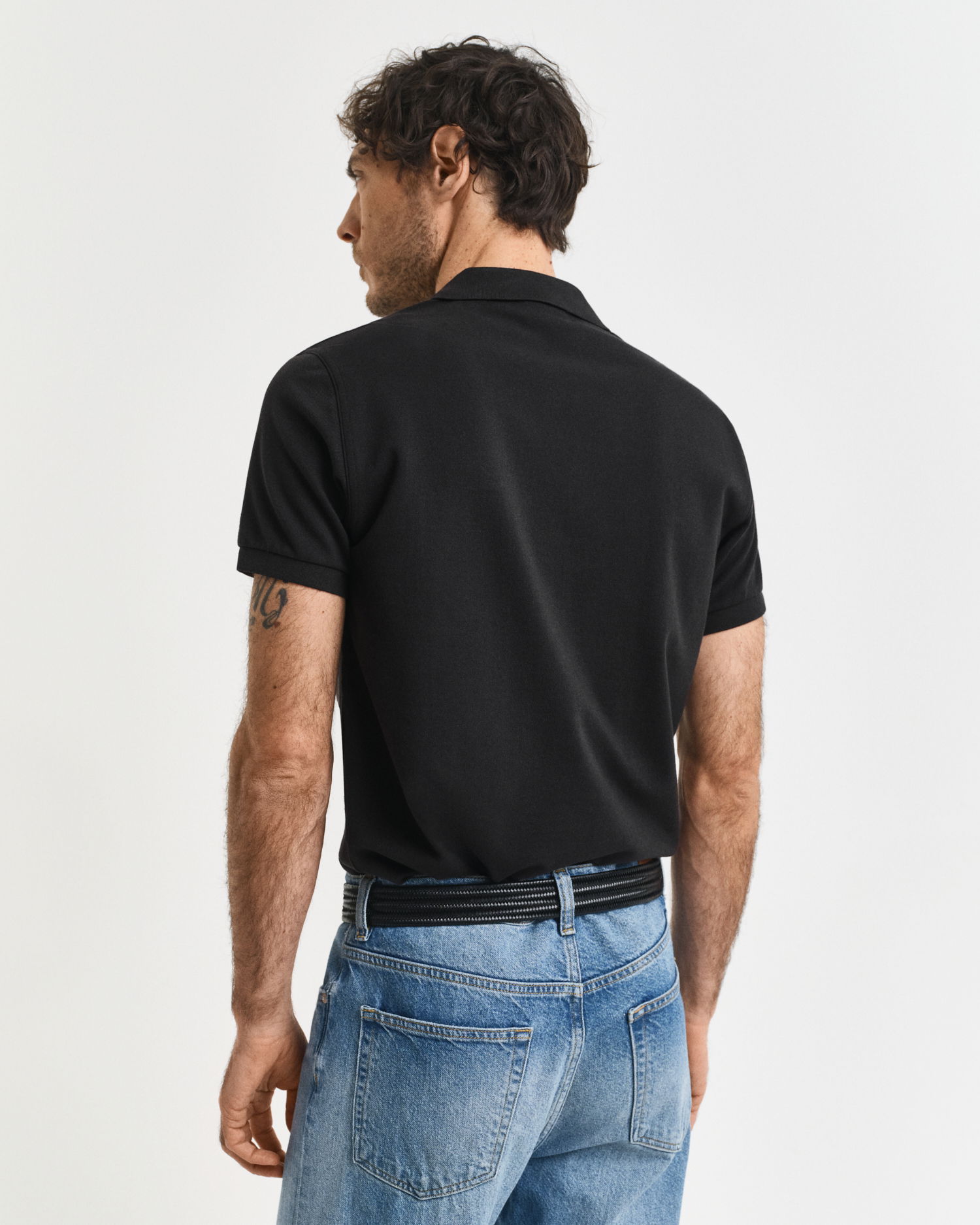 Klassisk piquéskjorte i slim fit