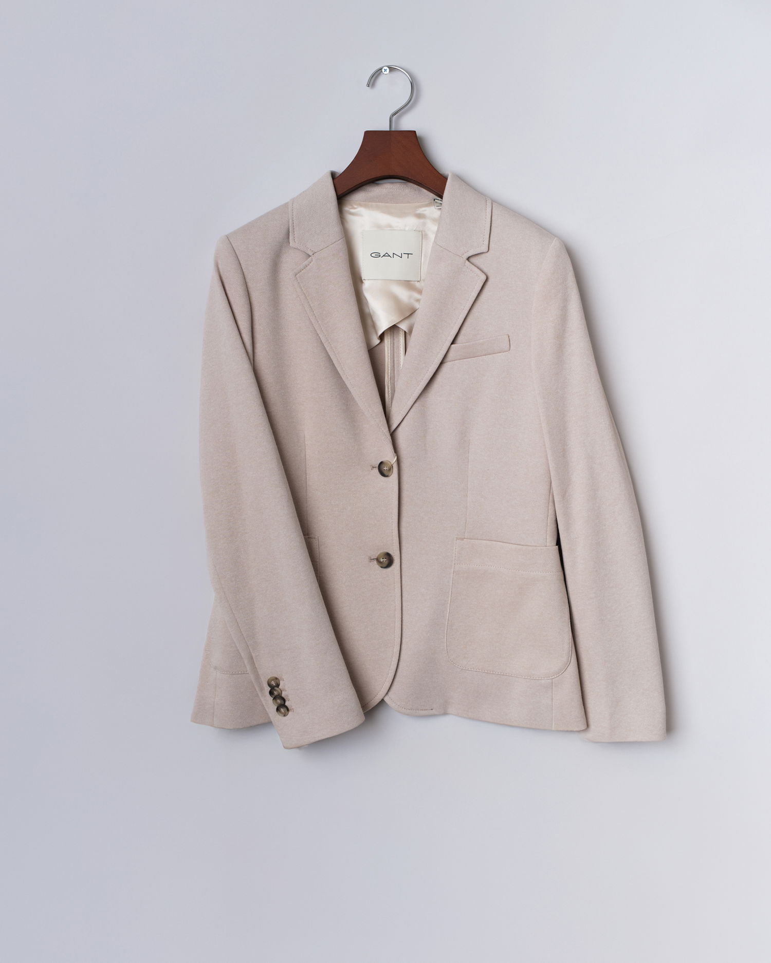 Slim fit piqué blazer