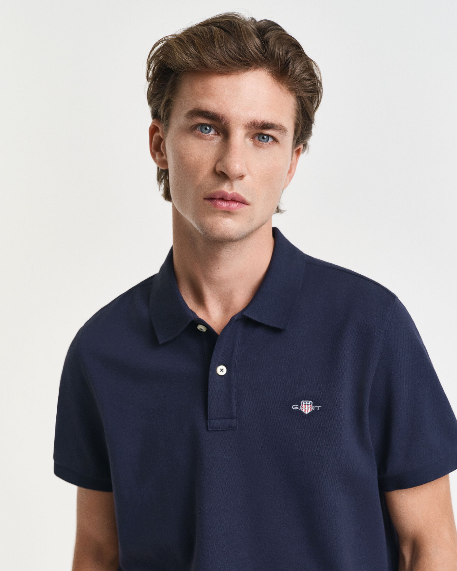 Klassisk piquéskjorte i regular fit