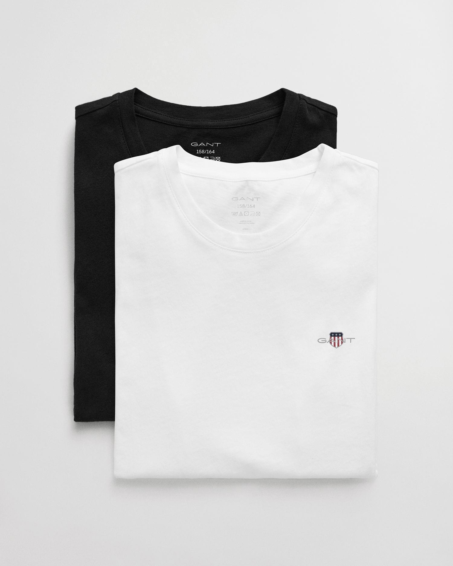 2-Pack t-skjorter med rund hals til ungdom