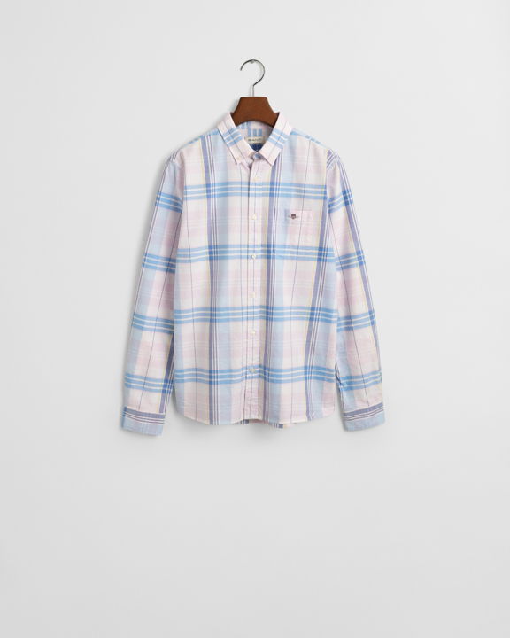 Rutete Oxford-skjorte for tenåringer