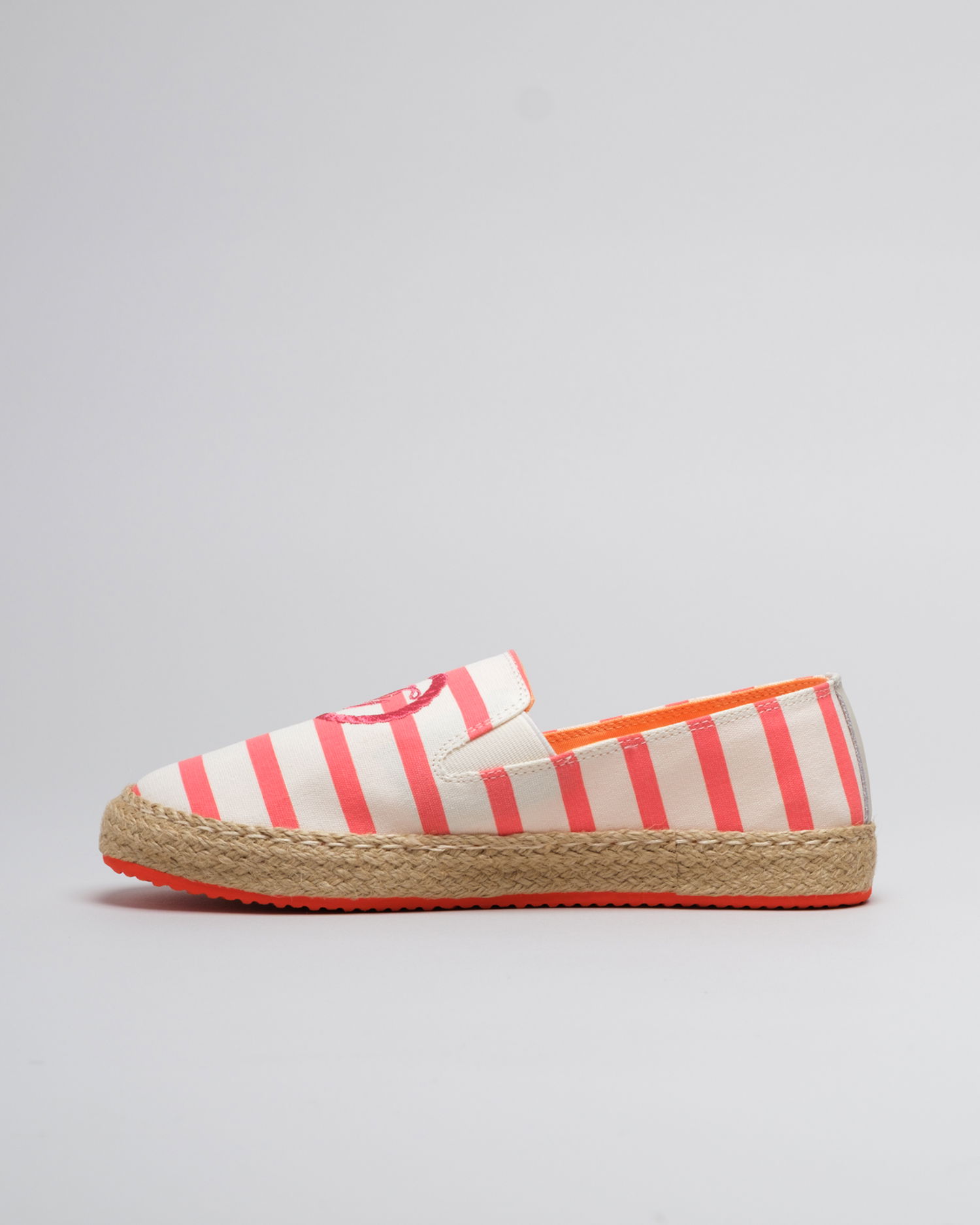 Stripete espadrillos til dame