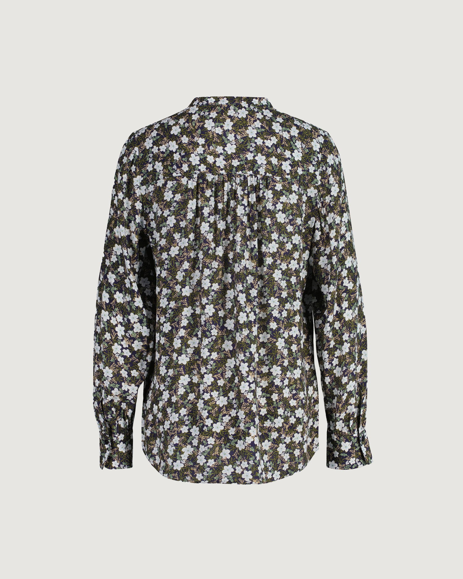 Bluse med blomstertrykk