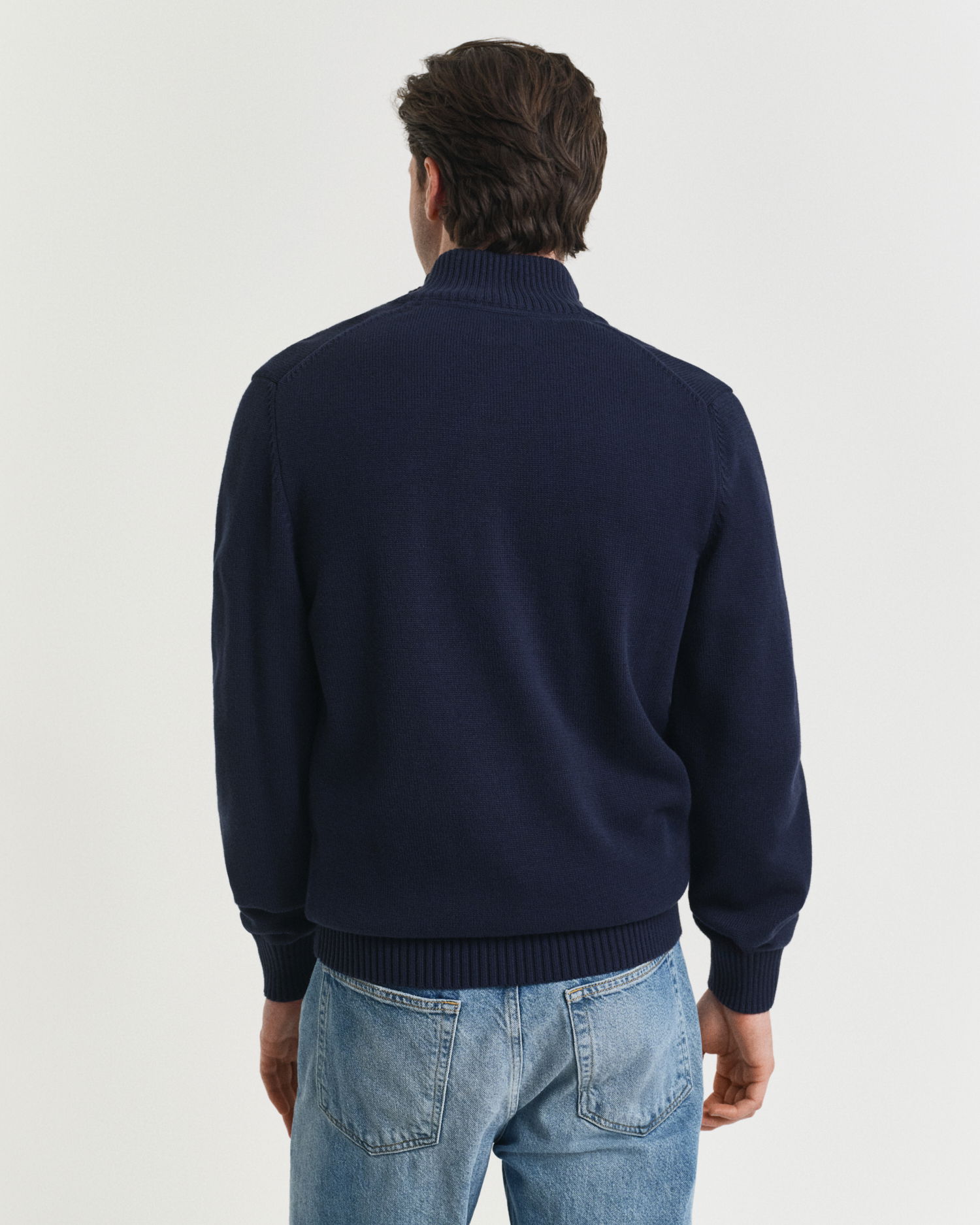 Bomullsgenser med half-zip