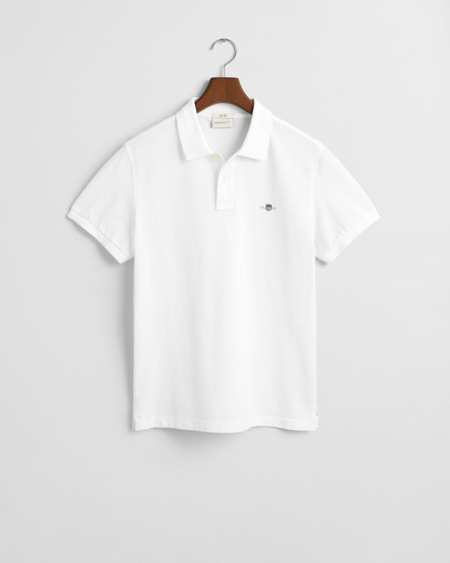Klassisk piquéskjorte i slim fit