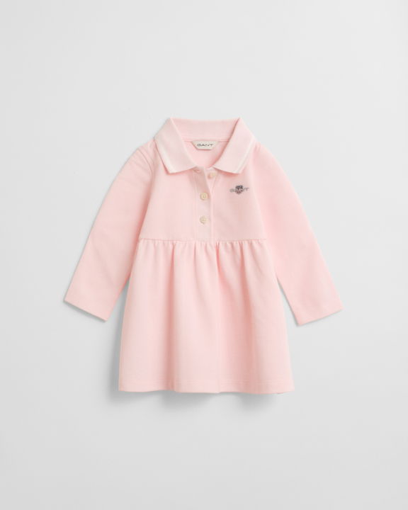 Baby Girl Shield Piqué Rugger-kjole