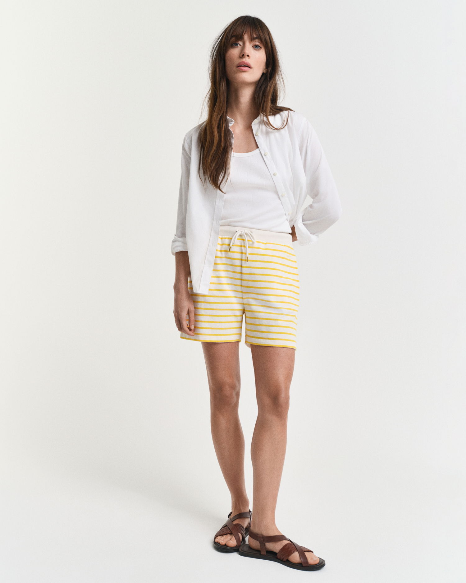 Breton-stripete jerseyshorts