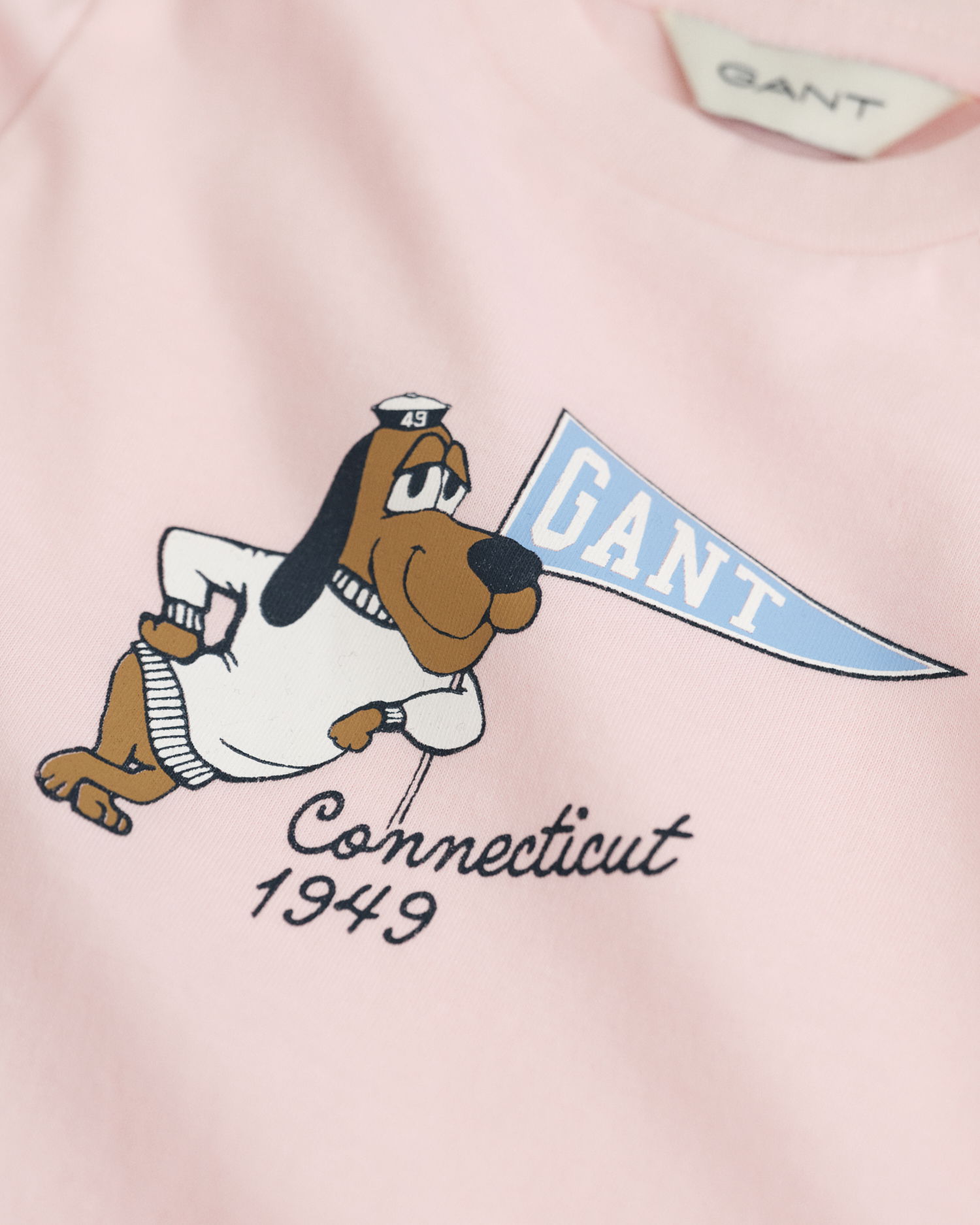 Baby langermet skjorte med hundetrykk