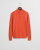 Kabelstrikket genser med half-zip til ungdom